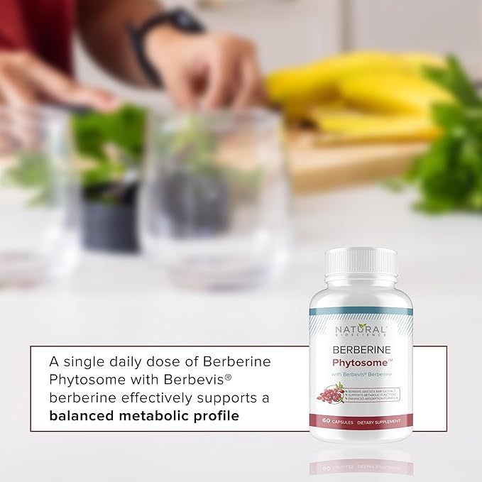 Berberine Phytosome with Berbevis 550mg Enhanced Absorption Supplement for Metabolic Support &amp Heart Health Highly Bioavailable Berberine Complex Gluten-Free Non-GMO 90 Vegetarian Capsules