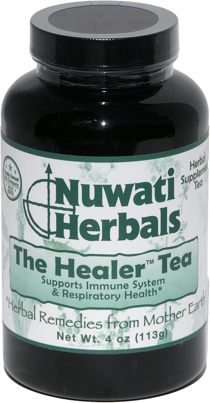 Nuwati Herbals - The Healer Tea – Supports Immune System and Respiratory Health – Herbal Tea for Women and Men Loose Leaf Tea 4 Ounces