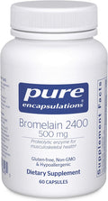 Pure Encapsulations Bromelain 2400 500 mg - for Digestive Support &amp Musculoskeletal Health - Supports Joints &amp Muscle Recovery* - Proteolytic Enzymes - Vegan - 60 Capsules