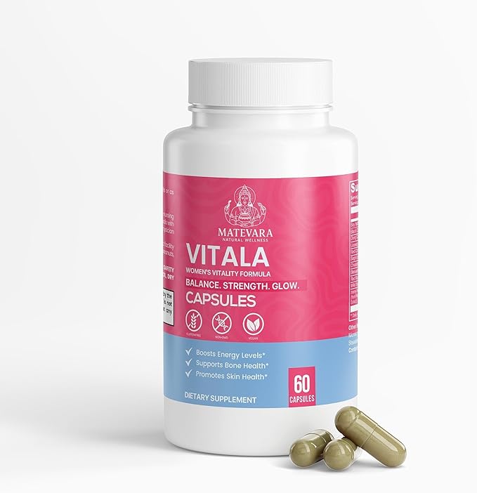 Vitala Women’s Vitality Formula | Women's Cycle &amp Menopause Support | 60 Count