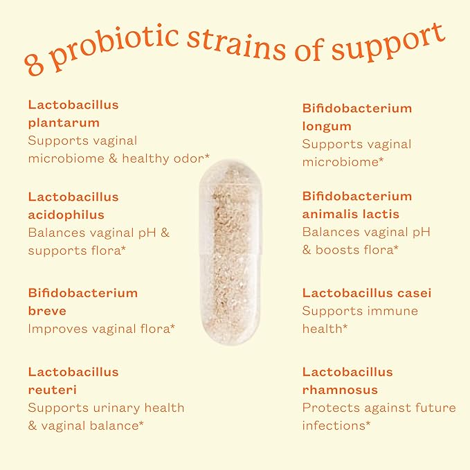 Cheeky Bonsai Vaginal Probiotic for Women pH Balance with Maximum Support 20 Billion CFU Probiotics - 8 Unique Strains for Her - Lactobacillus Blend - 60 Cap