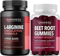 HAVASU NUTRITION Beet Root Gummies with CoQ10 (30 Servings) &amp French Maritime Pine Bark Extract Capsules (30 Servings)