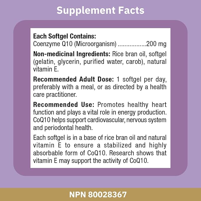 CoQ10 200 mg 60 gels