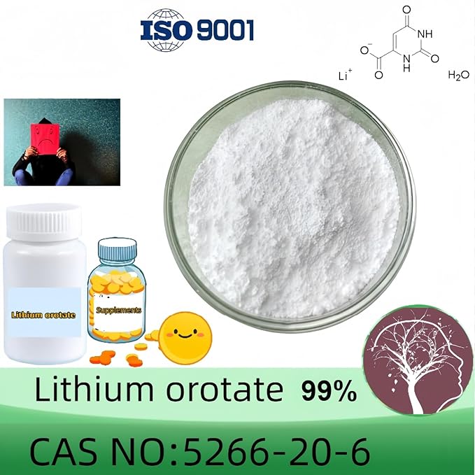 Lithium Orotate 20 Grams Raw Powder Purity 99% Min Include 100mg Scoop Helps Maintain Cognitive Function &amp Memory Healthy Aging Brain Supplement &amp Mood Support