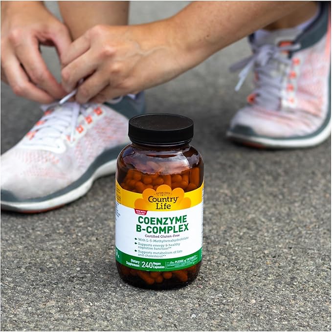 Country Life Coenzyme B-Complex Vitamin Support Energy and Metabolism Daily Supplement 240 ct