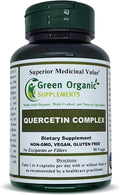 Green Organic Supplements' Quercetin Complex 90 VCaps High Absorbable Non-GMO Gluten-Free | Supports Health and Immune System