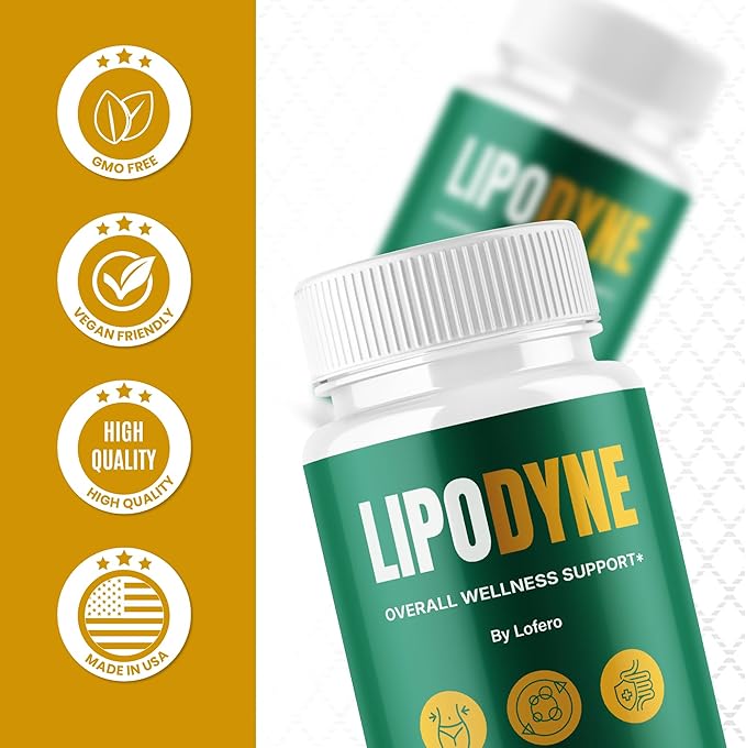 Lipodyne Capsules Premium Loss Support Formula Pills with Advanced Maximum Strength All-Natural Ingredients for Overall Health &amp Wellness Daily Vitamins Energy Capsulas Pastillas Reviews (60 capsu