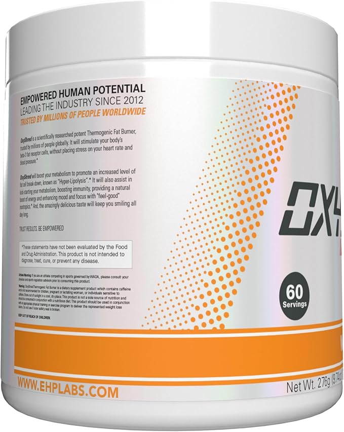 EHP Labs OxyShred Pre Workout Powder &amp Shredding Supplement - Preworkout Powder with L Glutamine &amp Acetyl L Carnitine Energy Boost Drink - Wild Melon 60 Servings