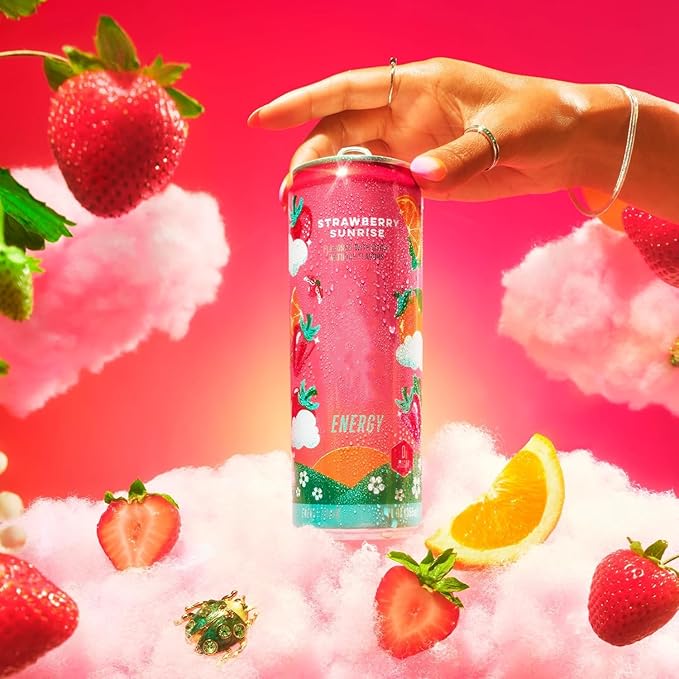 New Alani Energy Drinks Lime Slush Strawberry Sunrise Sherbet Swirl Variety Pack Sugar-Free Low-Calorie Energy Boost Drink 12 fl oz (Pack of 6) Repackaged By * Shadow Hunter*