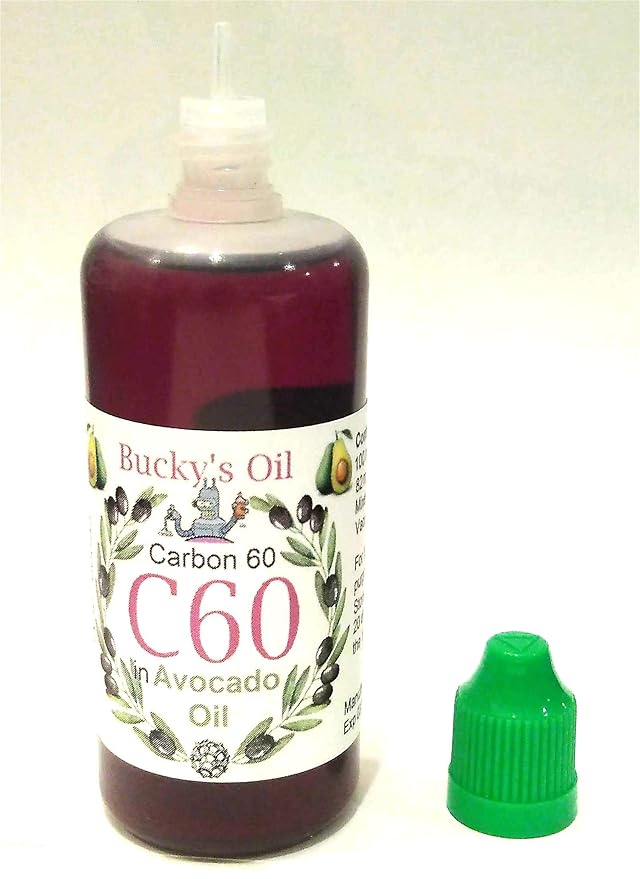 C60 Avocado Oil - 100ml Bottle - 82mg Carbon 60 99.9% in Avocado Oil
