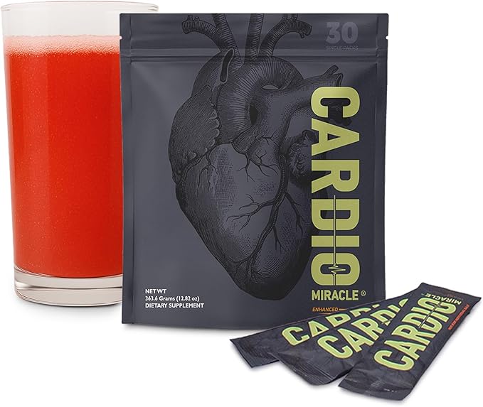 Cardio Miracle Nitric Oxide Supplement 30-Pack Stick - Beet Root Powder with L-Arginine to Support Circulation Blood Flow Energy Endurance Stamina &amp Heart Health for Men and Women