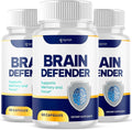 (3 Pack) Brain Defender Supplement Pills Official Brain Defender Advanced Formula Nootropic Capsules All Natural Health and Wellness Support Formula Maximum Strength Braindefender (180 Capsules)