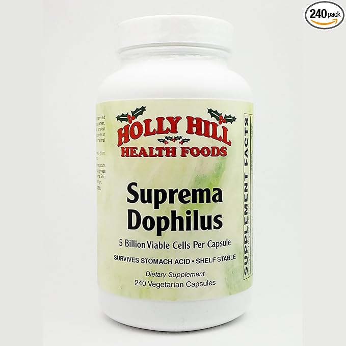 Holly Hill Health Foods Suprema Dophilus 240 Vegetarian Capsules