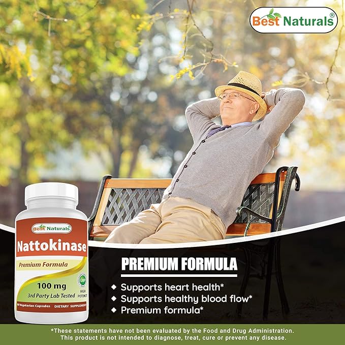 Best Naturals Serrapeptase 40000 SPUs &amp Nattokinase 100 Mg