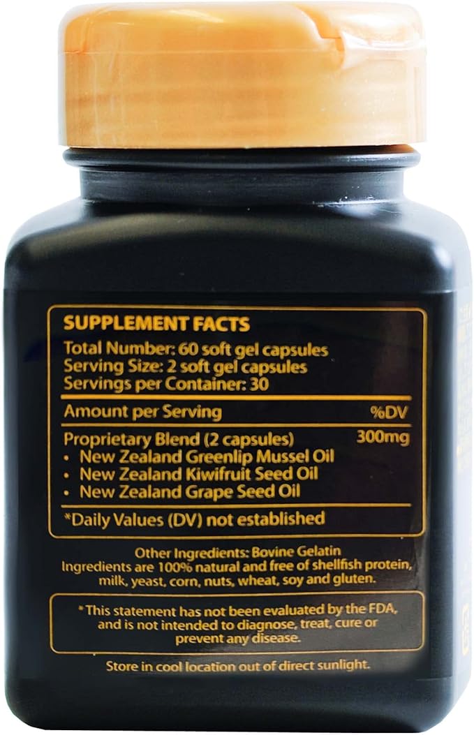 Omega 3 New Zealand Green Lipped Mussel Oil Soft gels for Joint Support and Mobility Heart and Immune Support No Fishy Aftertaste 11-Pack 660Soft gels 2-Soft gels Per Day 330 Day Supply