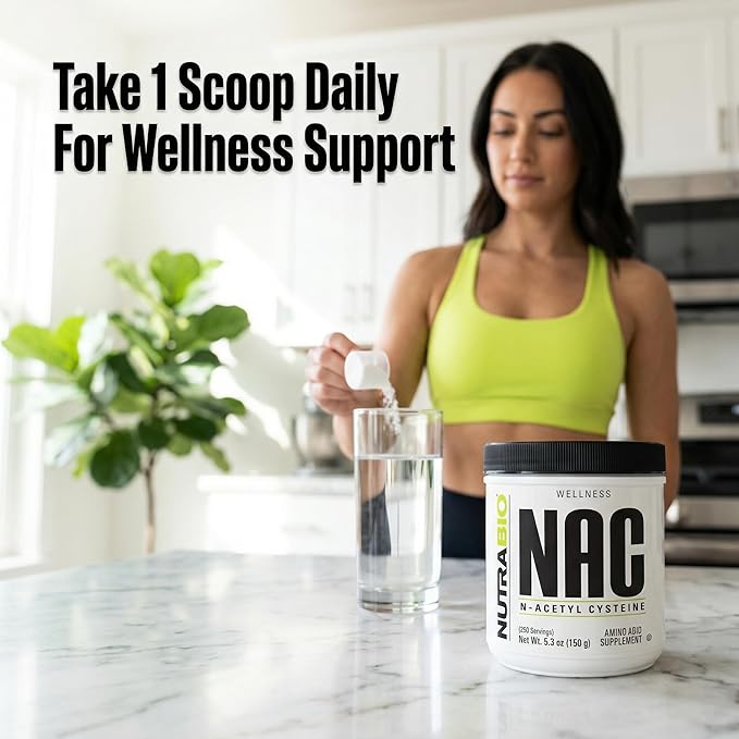 NutraBio N-Acetyl Cysteine Supplement (NAC) - 150 Grams Powder 600mg Serving - Powerful Anti-Oxidant - Immune Support - No Fillers - Non-GMO - Gluten Free
