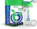 BioTrust Keto Elevate Pure C8 MCT Oil Powder (Unflavored) BlenderBottle Bundle