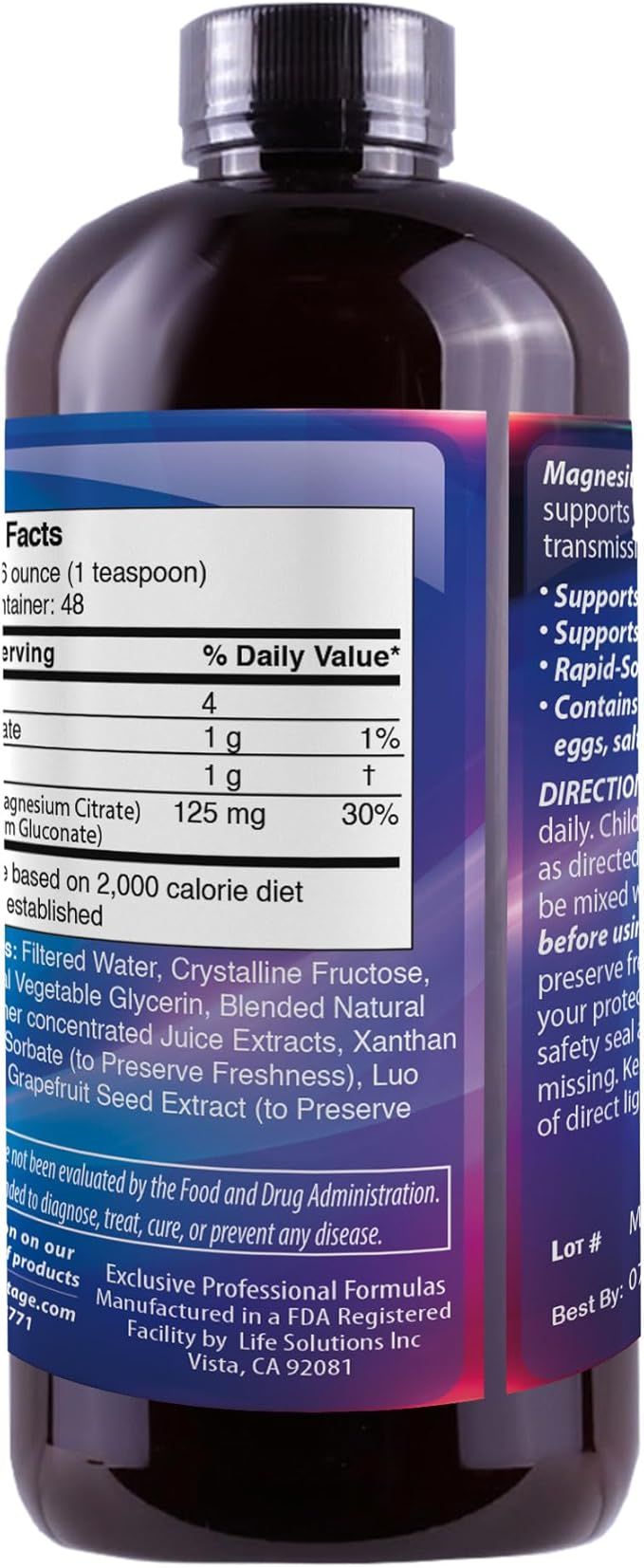 Dr’S Advantage Liquid Magnesium Supplement –for Women &amp Men Non-GMO 8 Oz [Health &amp Beauty]
