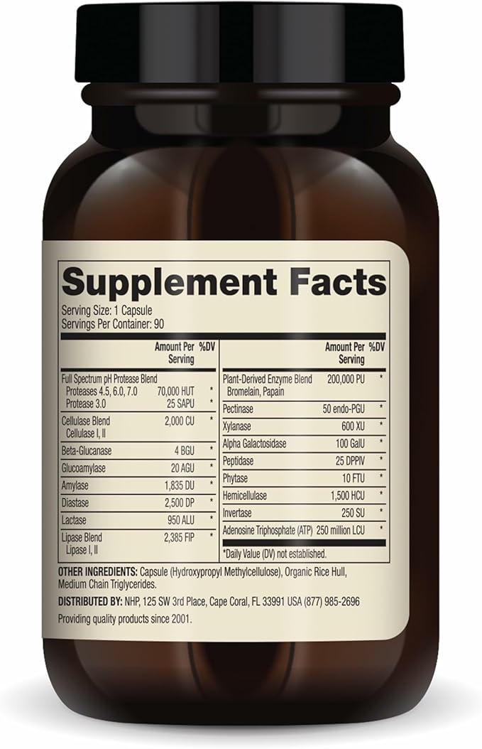 Dr. Mercola Full Spectrum Enzymes - 22 Different Enzymes - Supports Digestive &amp Immune Health - Helps Digest Carbohydrates Fats &amp Proteins - Non-GMO Gluten-Free &amp Soy-Free - 90 Capsules