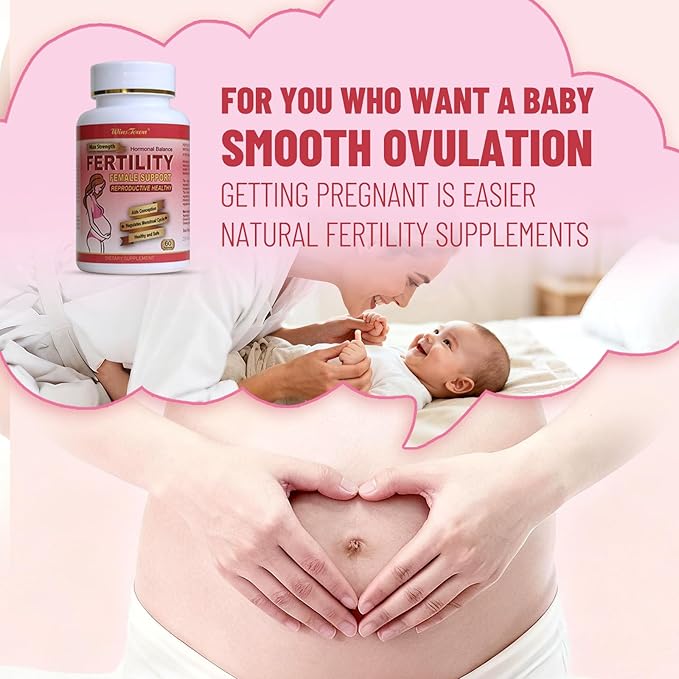 Fertility Tablets for Women Female Prenatal Vitamin Supplements Support Ovulation &amp Conception 60 Tablets