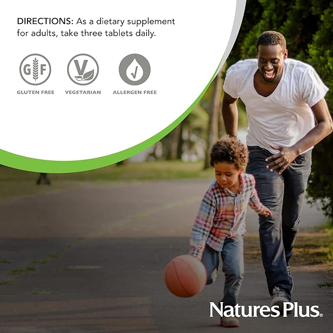 NaturesPlus AgeLoss Blood Pressure Support - 90 Tablets - with Trans-Resveratrol &amp 1200 mg of Whole Foods - Vegetarian Gluten Free - 30 Servings