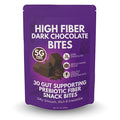 High Fiber Dark Chocolate Bites for Adults &amp Kids 5g Soluble High Fiber Snacks for Adults &amp Kids Real Chocolate Better Than Fiber Bars or Cookies for Gut Health 30 Count Chocolate Fiber Sna