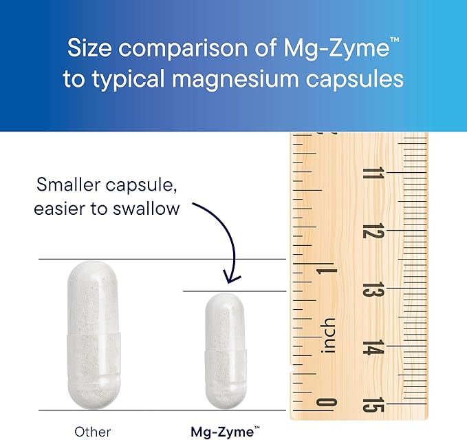 Biotics Research Mg-Zyme™ Triple Magnesium Complex 100 mg- Magnesium Glycinate Gluconate Aspartate Chelated Supplement High Absorption Support Sleep Energy Cardiovascular Health–100 Capsules