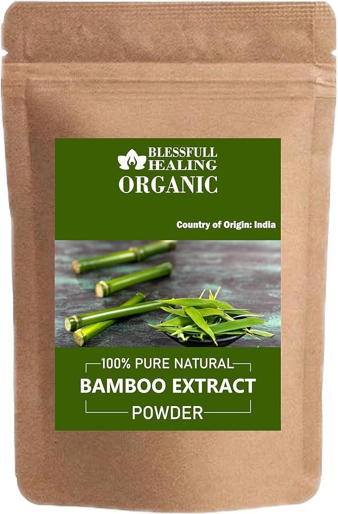 Blessfull Healing Organic Bamboo Extract Powder 100% Pure Natural 200 Gram / 7.05 oz
