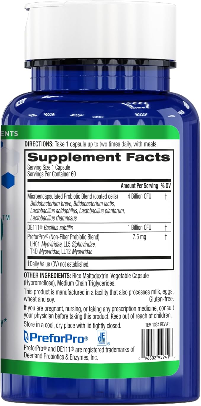 BioTrust Pro-X10 2.0 Probiotic Supplement - Probiotics for Digestive Health with Prebiotics - Immune System Support and GI Health - Free from Gluten Soy and Dairy Non GMO - 60 Capsules