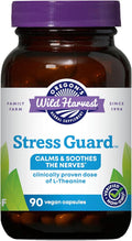 Oregon's Wild Harvest Stress Guard L-Theanine Supplement for Natural Relief 90 Capsules