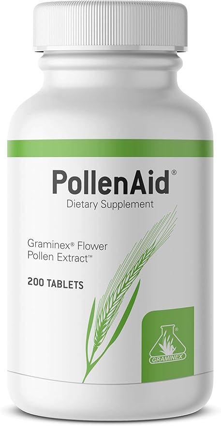 Graminex PollenAid Prostate Supplement: All Natural Prostate Support for Bladder Control &amp Urinary Tract Health Rye Pollen Extract Made in USA 200 Tablets (Pack of 2)