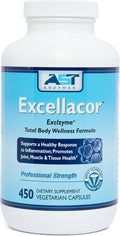 Excellacor-450 Systemic Enzyme Supplement – Acid-Resistant Serrapeptase &amp Proteolytic Enzymes – Supports Healthy Inflammation Response Joint Function &amp Circulation – 450 Vegetarian Capsules