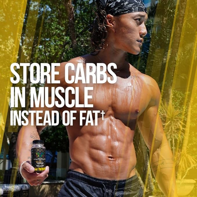 ALPHA LION Gains Candy Supplement Pills that Support Weight Loss Muscle Building Decrease Body Fat Upgrade Energy &amp Workout Performance 60 Capsules (DHB Berberine-GlucoVantage®)
