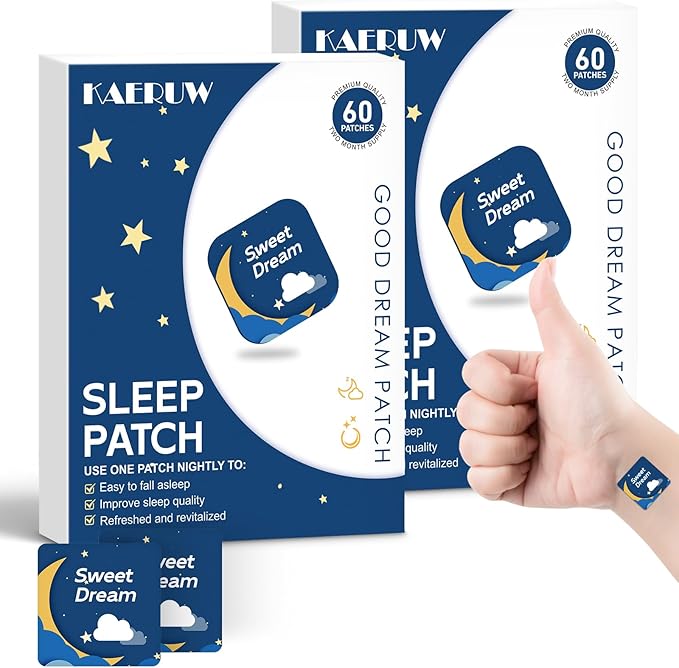 Sleep Patches for Adults with Magnesium and Sour Cherry Extract - Plant-Based Sleep Aid - Easy to use Suitable for Both Men and Women-2 Box 120 Count -SP01