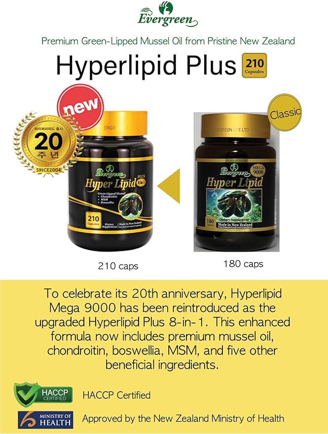 Hyper Lipid 9000 Plus 210(180+30) Capsule Evergreen New Zealand