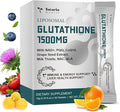 1500mg Liposomal Glutathione Supplement 12-in-1 Ultra High Absorption Liquid Glutathione with NAD+ CoQ10 NAC &amp Alpha Lipoic Acid - Supports Natural Detoxification Immune System &amp Antioxida
