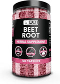 PURE ORIGINAL INGREDIENTS Beet Root (730 Capsules) No Magnesium Or Rice Fillers Always Pure Lab Verified