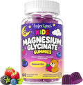 Magnesium Glycinate Gummies for Kids 4+: Sugar Free Chewable Organic Magnesium Gummy with L-Theanine Vitamin B12 B6 D3 Zinc Omega Calcium - Natural Zzz Support Non-GMO Berry Flavor(60Count)