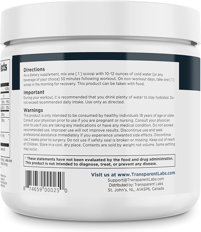 Transparent Labs Creatine HMB - Creatine Monohydrate Powder with HMB for Muscle Growth Increased Strength Enhanced Energy Output and Improved Athletic Performance - 30 Servings Strawberry Lemonade