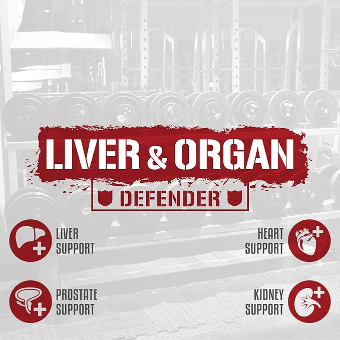 5% Nutrition 2-Stack | Liver &amp Organ Defender with NAC + BiggerByTheDay | Liver Kidney &amp Heart Support + Anabolic Muscle Builder Hardcore Lean Mass Gainer with Turkesterone HICA L-Leucine