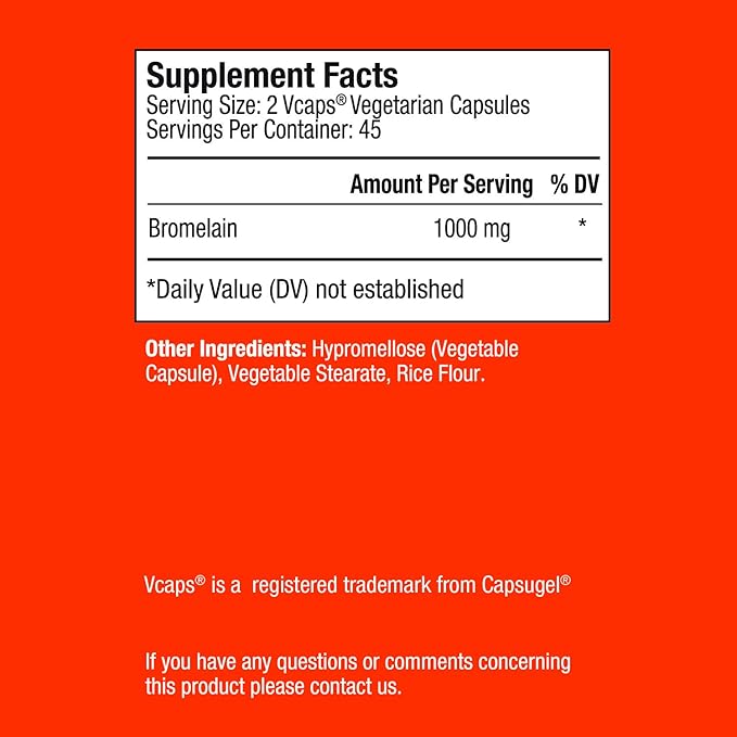 Invite Health Bromelain - Promotes Sinus Digestive &amp Joint Health - 90 Vegetarian Capsules (2)