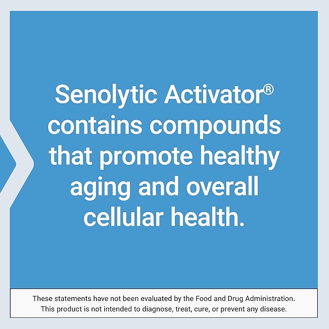 Life Extension Senolytic Activator®* Healthy Aging Cellular Health Support bioavailable quercetin and Fisetin apigenin Black Tea theaflavins Gluten Free Non-GMO Vegetarian 36 Capsules