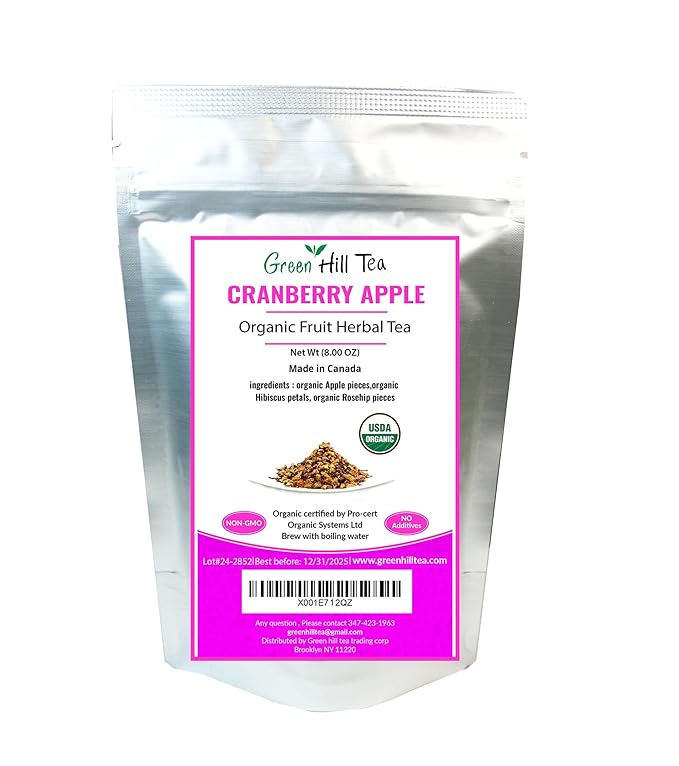 Cranberry Apple Tea Storehouse of benefits can be either taken in tea or in a juicy Cranberry Apple Tea – Natural Dried Fruit Herbal Tea 1/2 lb Bag