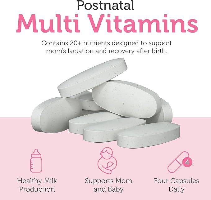 Zahler Postnatal Flow for Advanced Lactation Support Breastfeeding + Postnatal Support 120 Tablets.