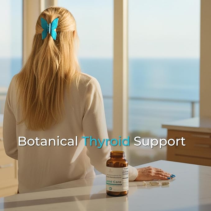 Thyroid Support Supplement for Women &amp Men – Organic Seaweed Iodine Formula with Kelp Bladderwrack &amp Dulse – Plant-Based No Synthetic Iodine – Supports Healthy Thyroid Function – 90 Capsules