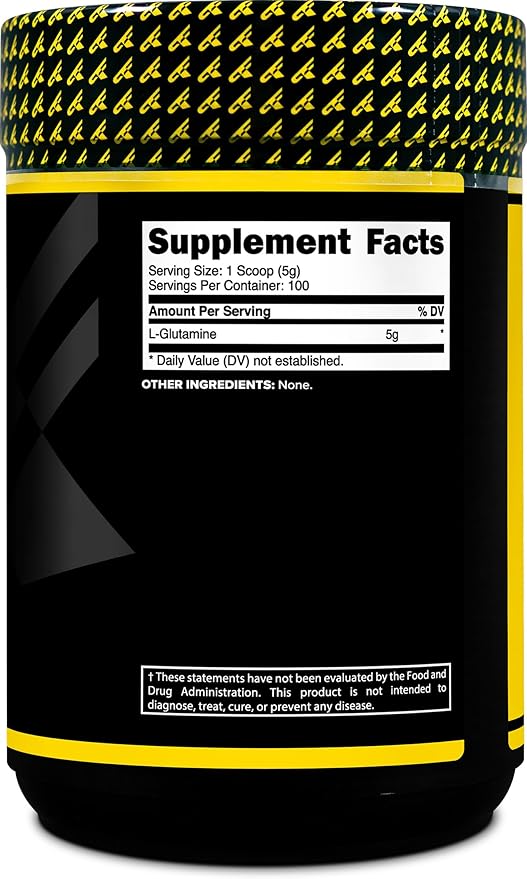 Primaforce L-Glutamine Powder 500 Grams (1.1 LBS) Unflavored - Pure L-Glutamine Powder 5g per Serving GMO-Free Gluten-Free 100 Servings