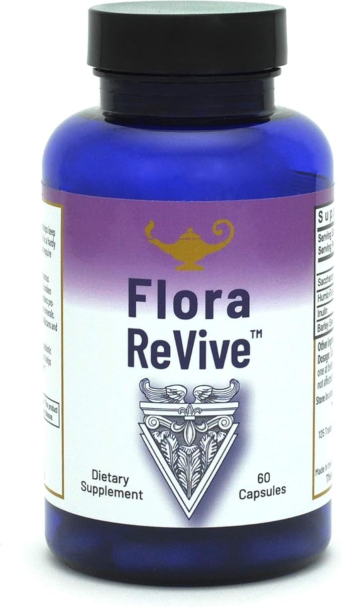 RnA ReSet Flora Revive – Soil-Based Daily Probiotic with Prebiotics &amp Humic-Fulvic Blend Shelf-Stable Gut Health 10 Billion CFU (60 Capsules) NSF Contents Certified