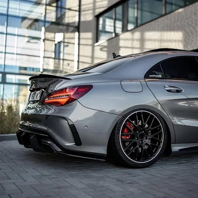 Car Rear Bumper Lower Diffuser Lip SplitterCompatible for Mercedes Benz CLA Class W117 C117 CLA220 CLA250 Sport CLA45 A-MG Sedan 2016-2019