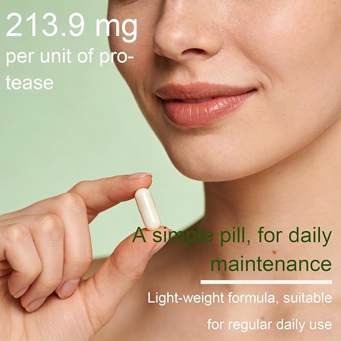 Complete Digestive Enzymes Supplement for Gut Health &amp Bloating Relief - Enhanced with Lipase Amylase Bromelain for Protein Carb &amp Fat Digestion - 120 Capsules (01)