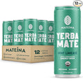 Mateina Yerba Mate Zero Sugar Energy Drink – 120mg Natural Caffeine – Organic Non-GMO Non-Carbonated – Dr. Andrew Huberman Recommended – (12 fl oz Cans 12 Pack) Mint Limeade